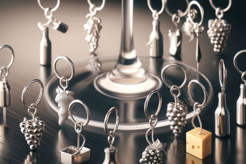 wine glass charms