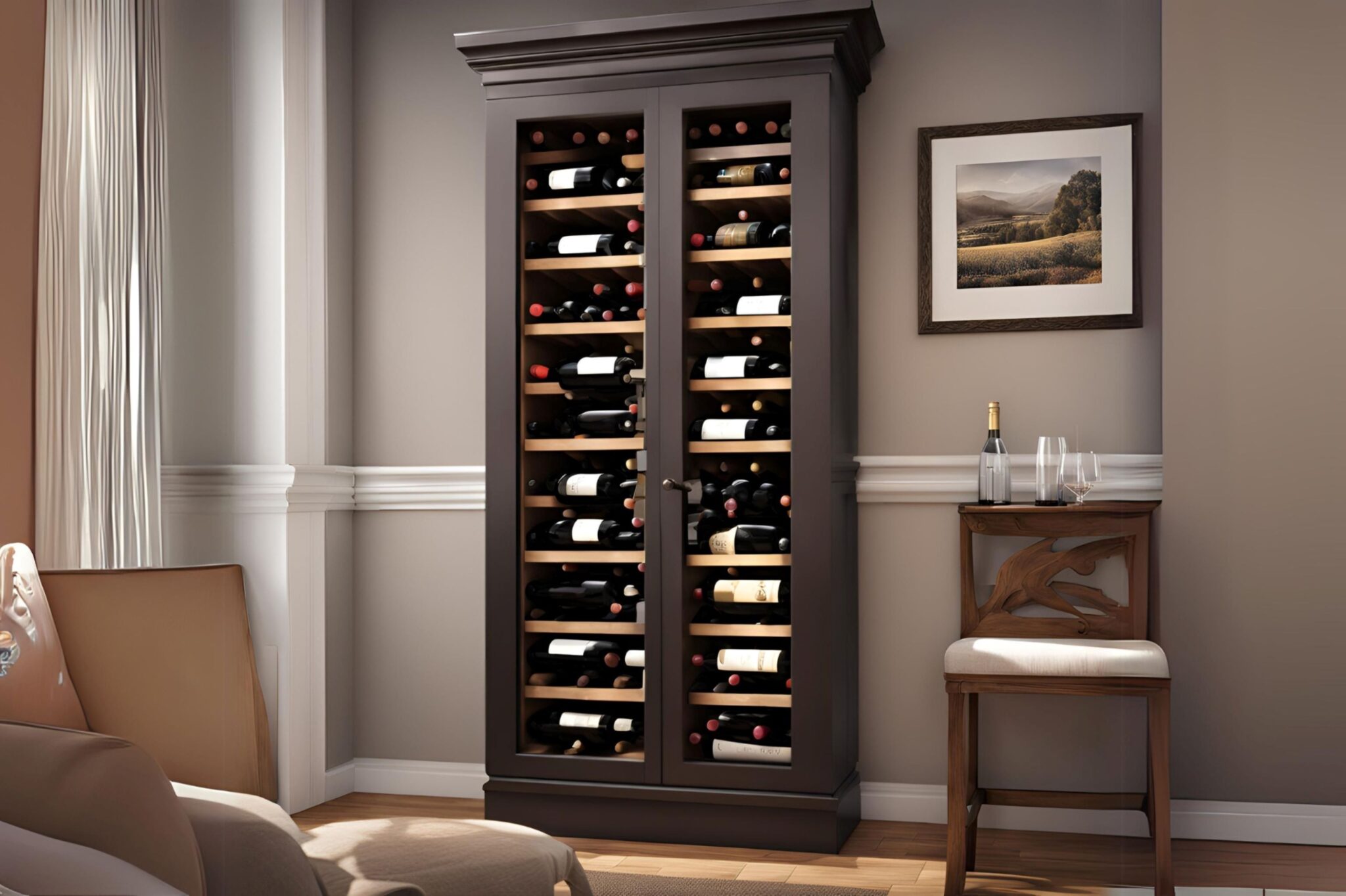 Stunning Kitchen Cabinet Storage For Wine image