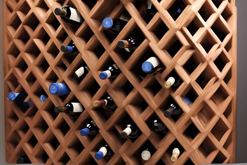 wooden wine racks