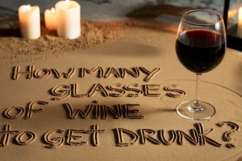 how many glasses of wine to get drunk