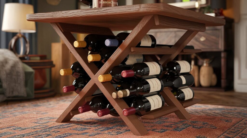 wine rack tables
