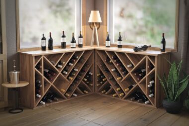 corner wine racks