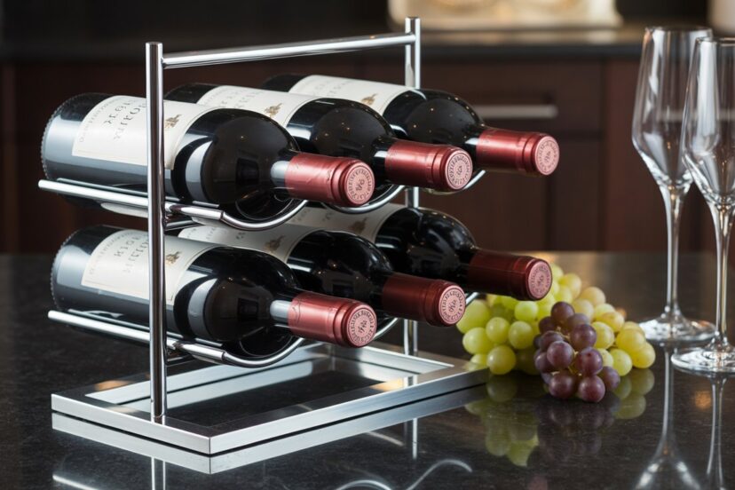 countertop wine rack