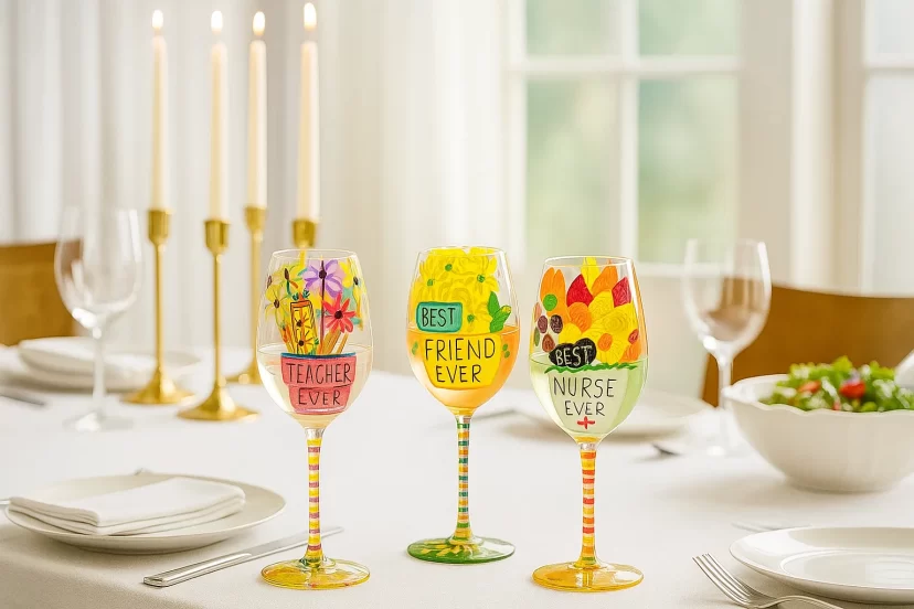 enesco lolita wine glasses