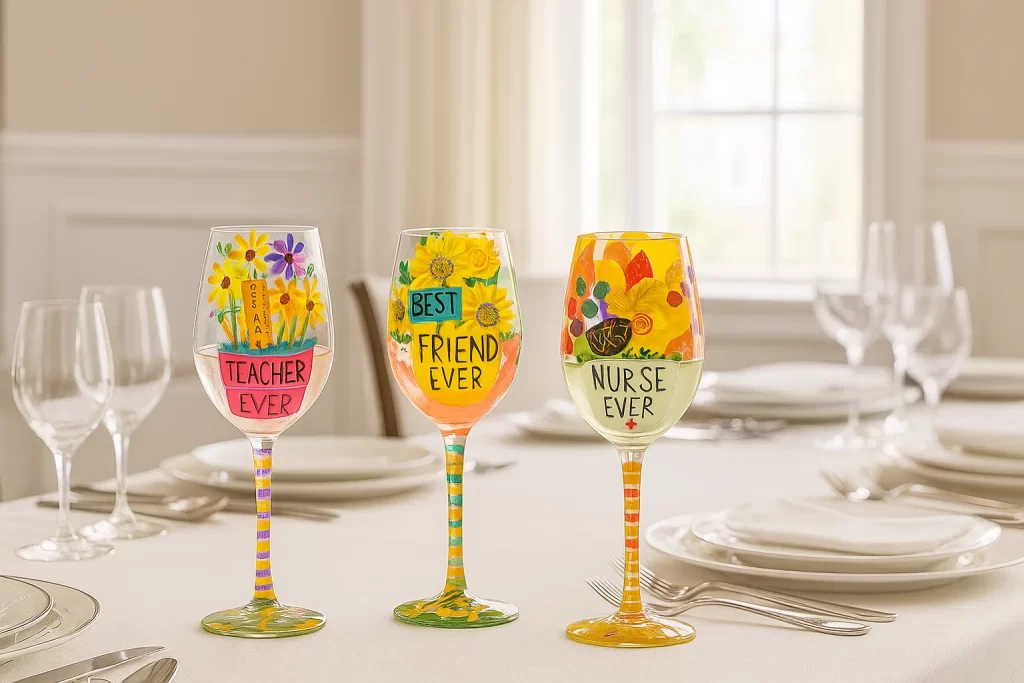 enesco lolita wine glasses